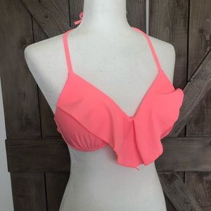 Underwire ruffled swim top No tags. 34B or medium in size